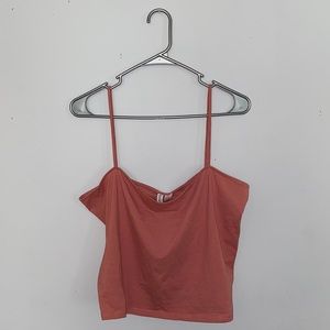 Pink Cropped Jersey Camisole